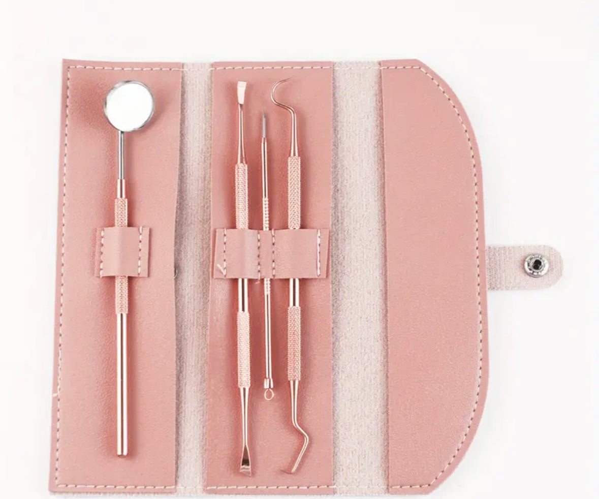 Zahnpflege set rosa