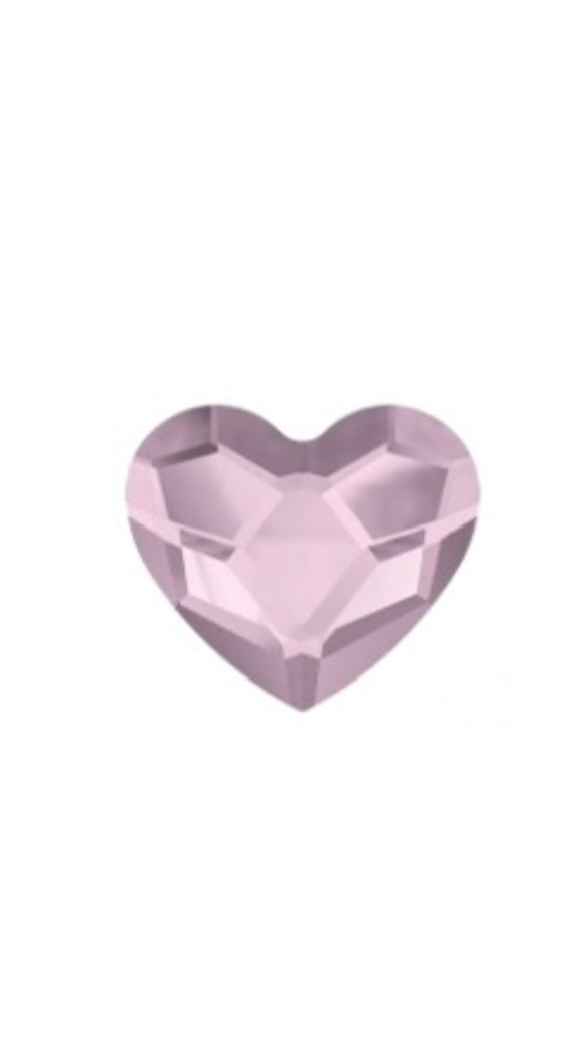 5x rosa Herz Swarovski