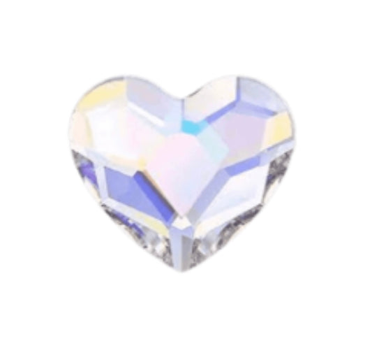 5x Herz in Crystal Ab